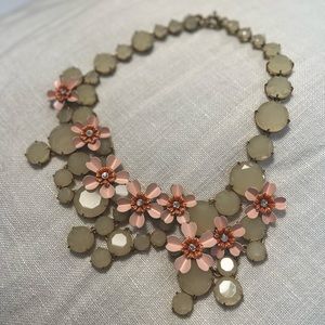 J. Crew Flower Statement Necklace